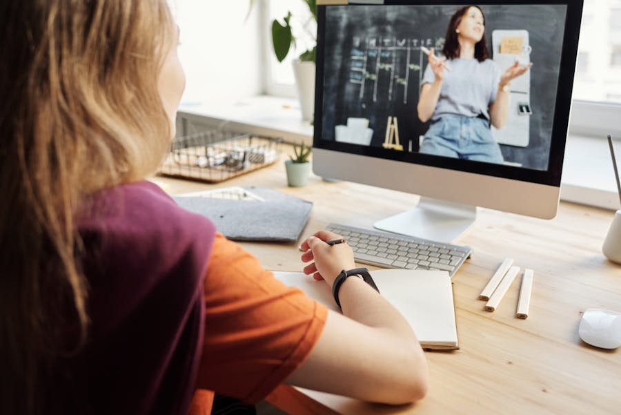 Online tutoring lesson