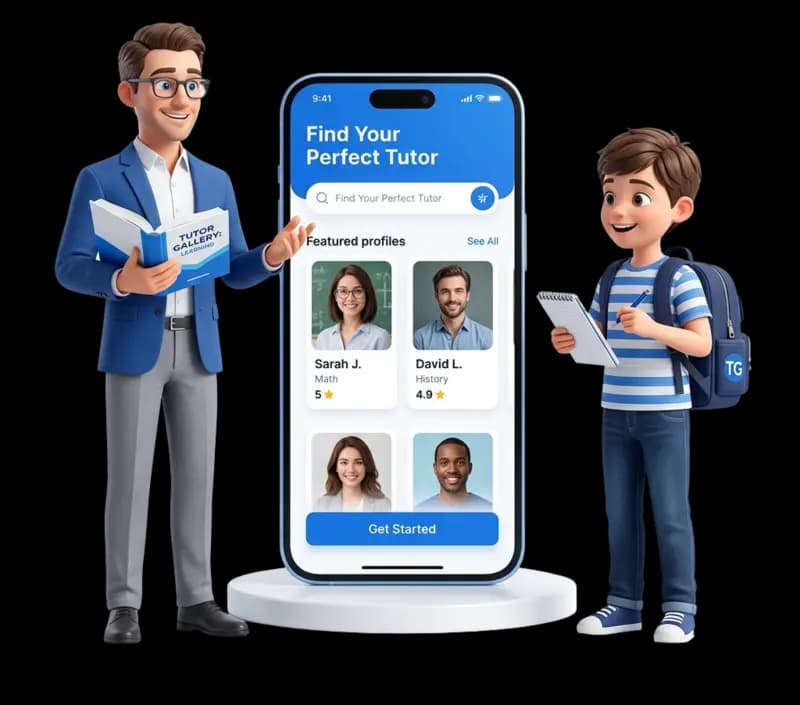 Tutor Gallery App Illustration