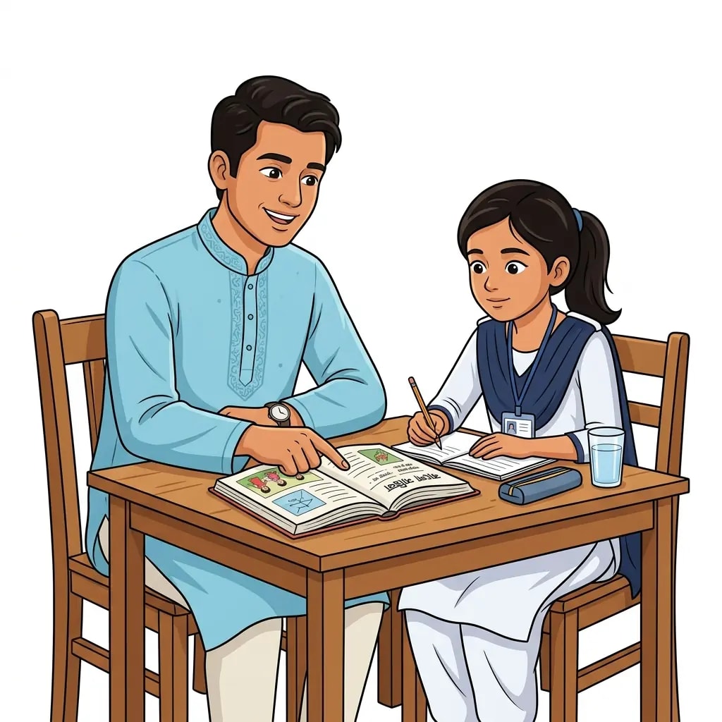 Home Tutoring - Tutor teaching student