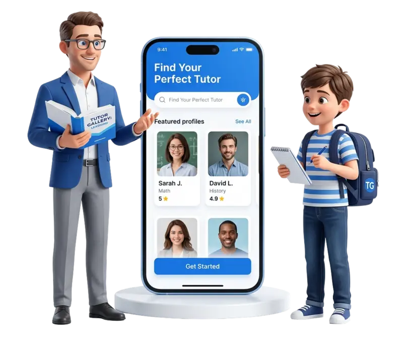 Tutor Gallery App Illustration